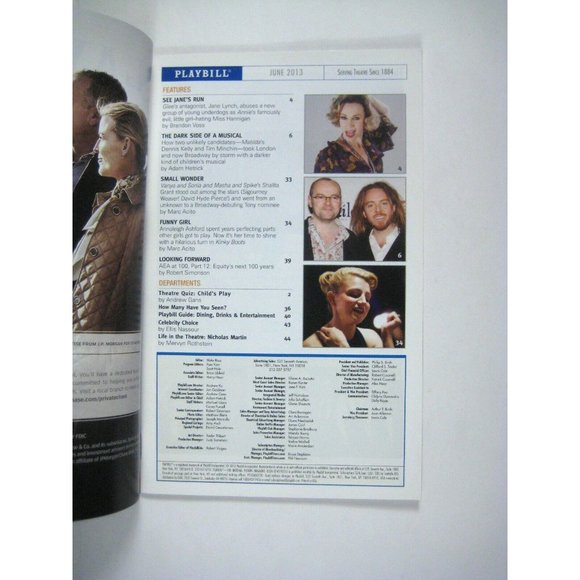 Phantom Of Opera 25 Years Playbill June 2003 Macintosh Samantha Hill Joback - Picture 2 of 6